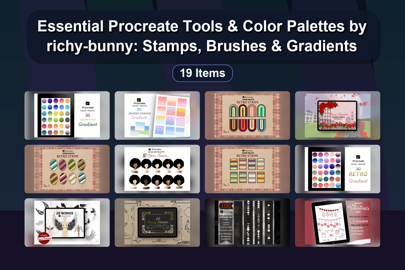 Ultimate RetroSupply.co Collection Part 5: Vintage Brushes, Halftones & Textures for Procreate, Photoshop & Illustrator