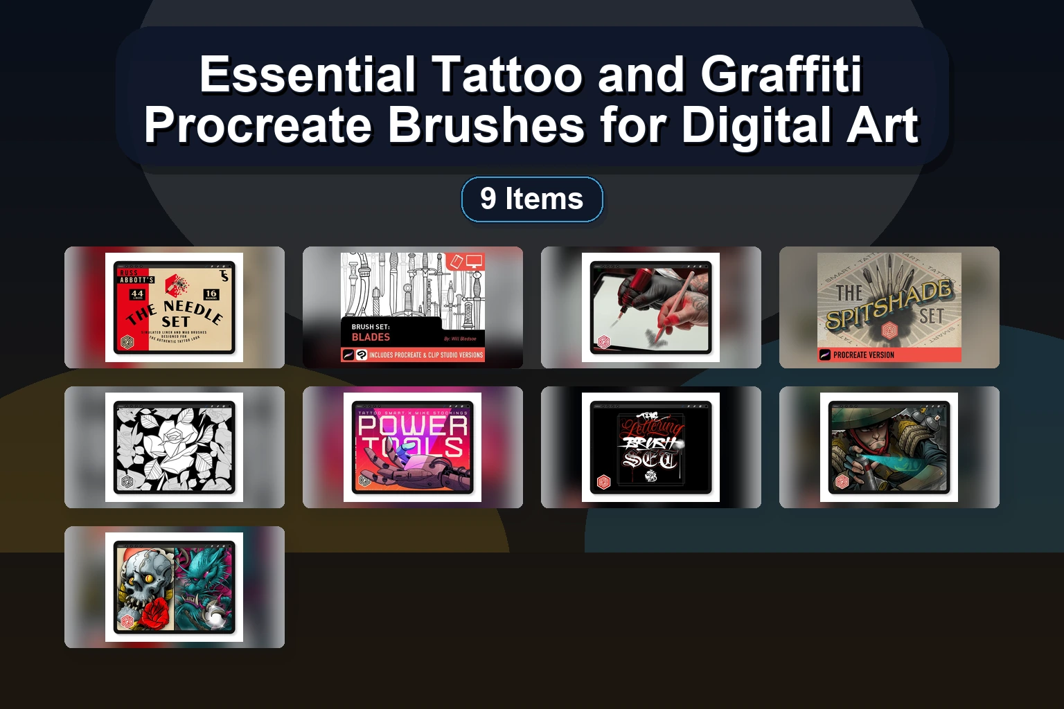 Essential Tattoo and Graffiti Procreate Brushes for Digital Art