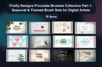 Firefly-Designs Procreate Brushes Collection Part 1: Seasonal & Themed Brush Sets for Digital Artists