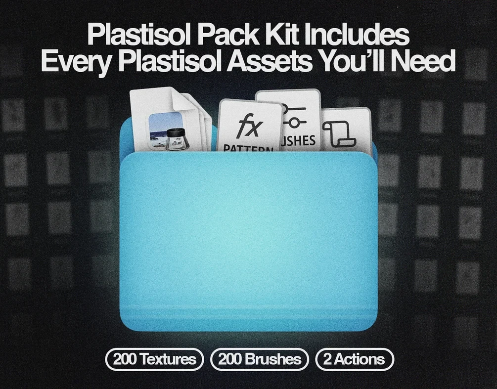 Free Plastisol Pack Kit (Textures & Actions & Brushes) 3 Free Plastisol Pack Kit (Textures & Actions & Brushes) - Image 3