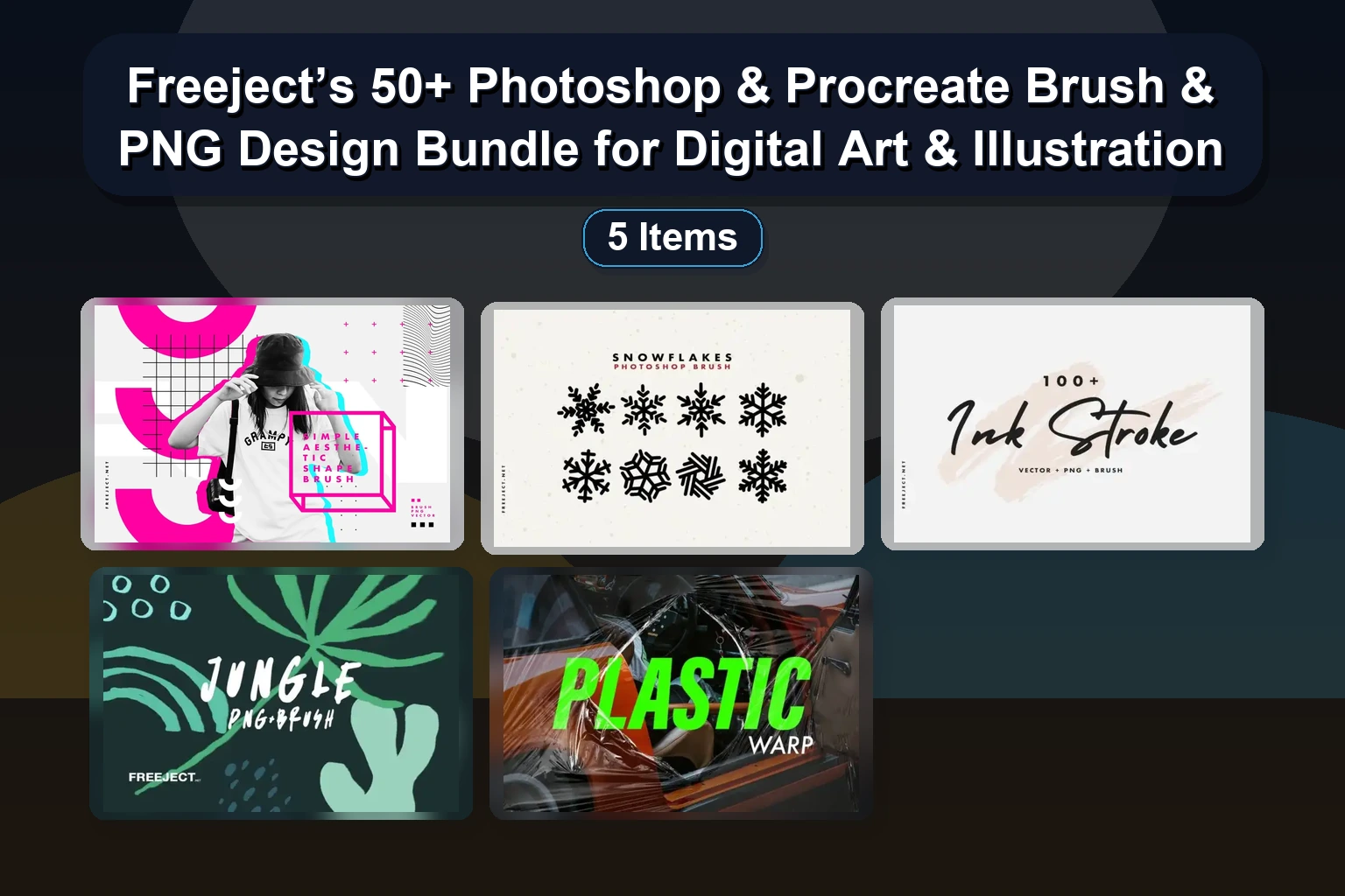 Frankentoon Procreate & Affinity Brush Collection Part 2: Crayon, Watercolor, Texture & Illustration Kits