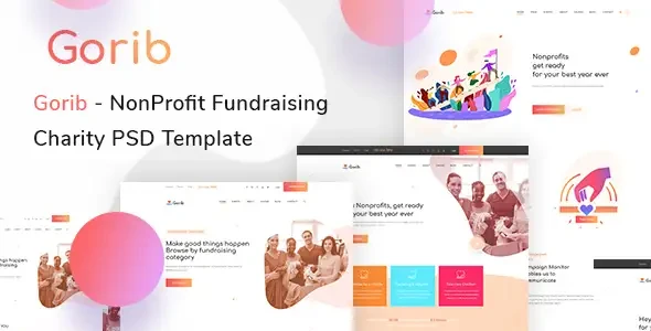 Gorib - Creative NonProfit Fundraising Charity PSD Template 20 Gorib - Creative NonProfit Fundraising Charity PSD Template - Image 20