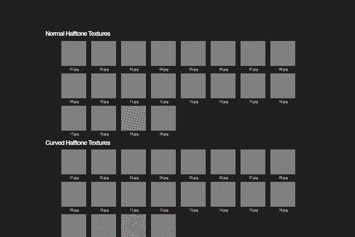 Halftone Textures Pack 5 Halftone Textures Pack - Image 5