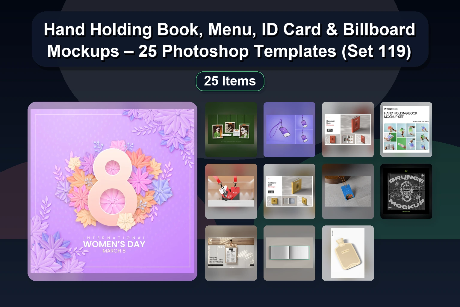 Ultimate Mockup Collection: iPhone 14 Pro, Apparel, Packaging & Device PSD Templates for Designers