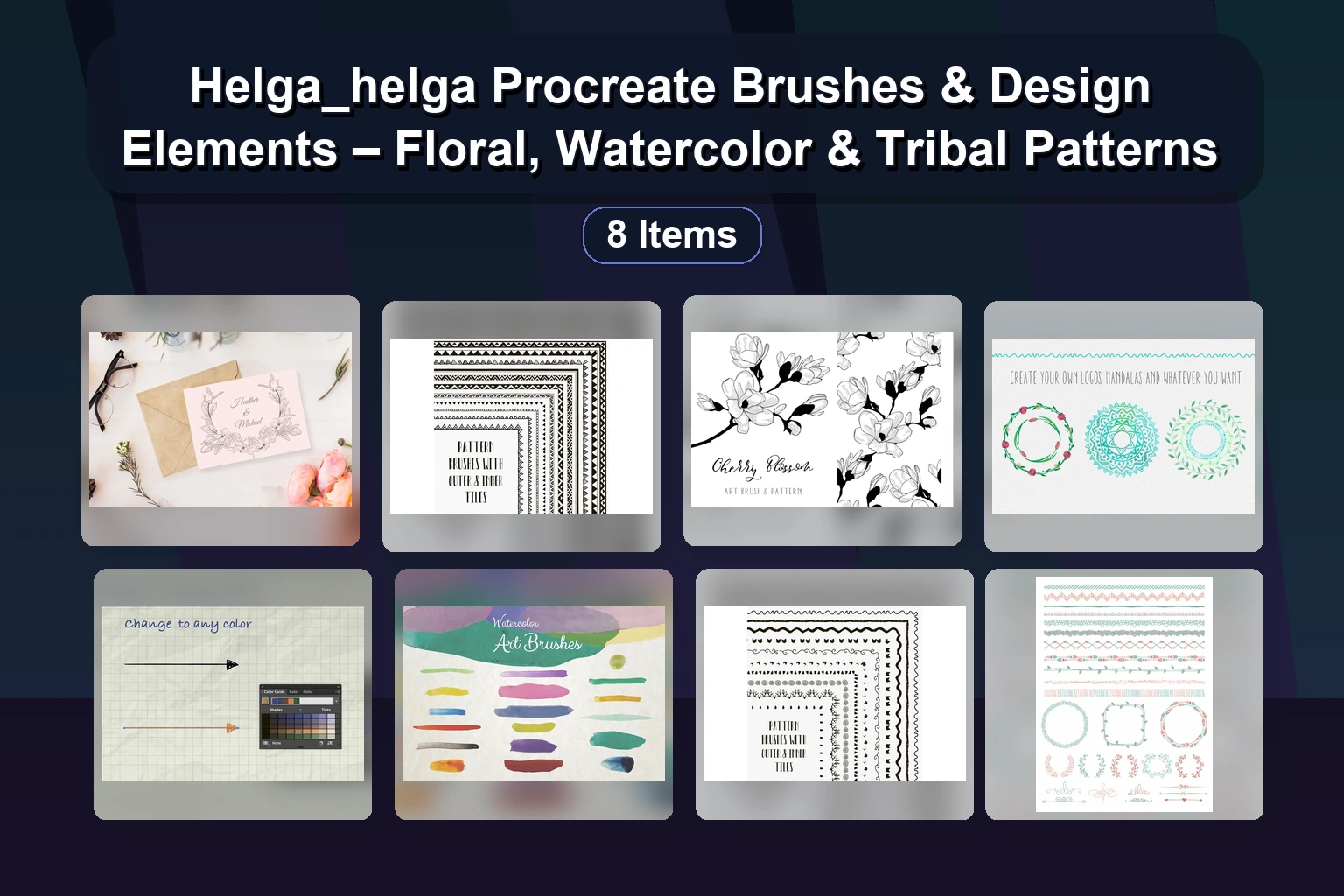 heymaryjean Procreate Brush Collection: Skin, Glitter, Eyes & Makeup Brushes