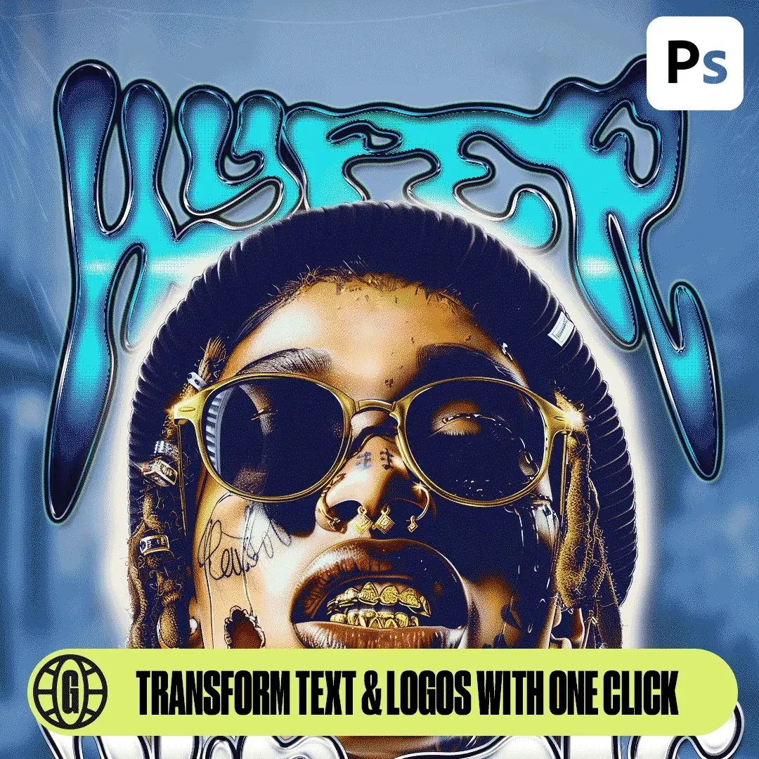 Hyper Chrome Text Styles Pack (Vol. 1) 9 Hyper Chrome Text Styles Pack (Vol. 1) - Image 9