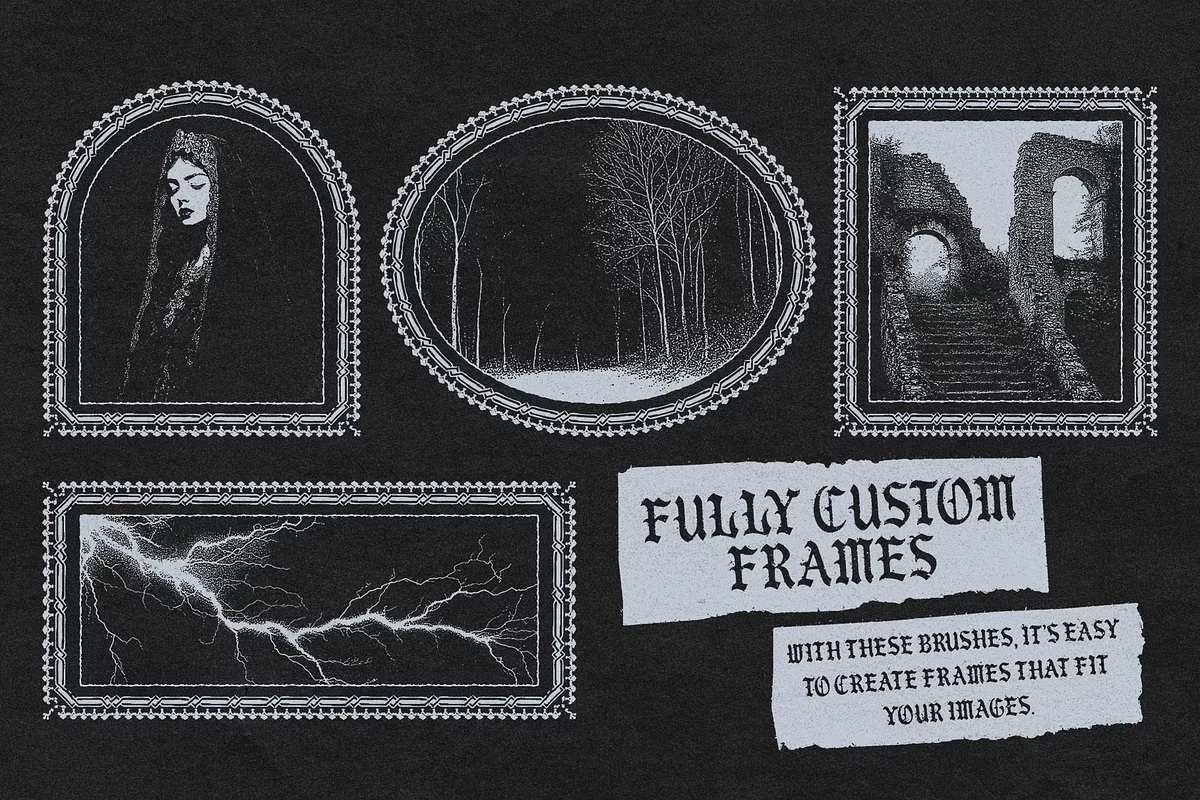 Illustrator Frames Brushes 13 Illustrator Frames Brushes - Image 13