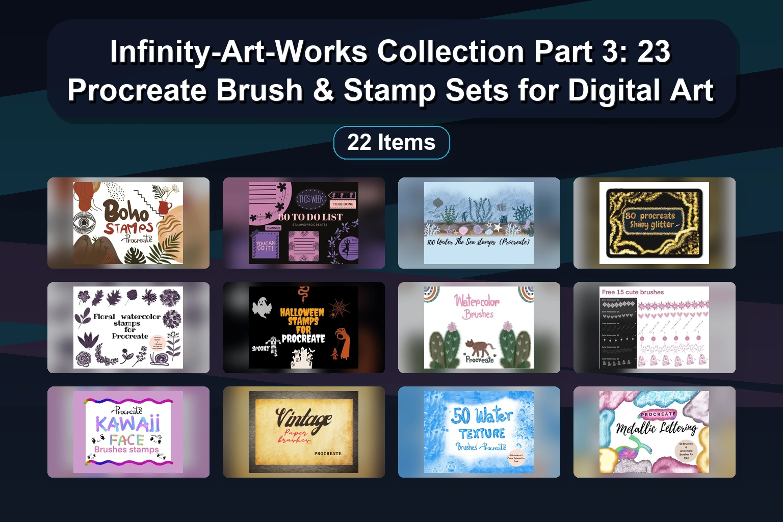 Cute Procreate Stamp Brushes for Kids, Holidays & Seasons – ijStudio Collection