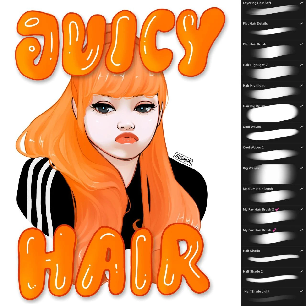 Juicy Hair Brush Set 3 Juicy Hair Brush Set - Image 3