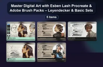 Master Digital Art with Esben Lash Procreate & Adobe Brush Packs – Leyendecker & Basic Sets