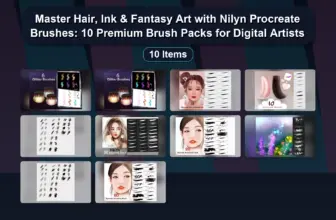Master Hair, Ink & Fantasy Art with Nilyn Procreate Brushes: 10 Premium Brush Packs for Digital Artists