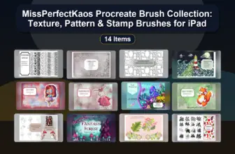 MissPerfectKaos Procreate Brush Collection: Texture, Pattern & Stamp Brushes for iPad