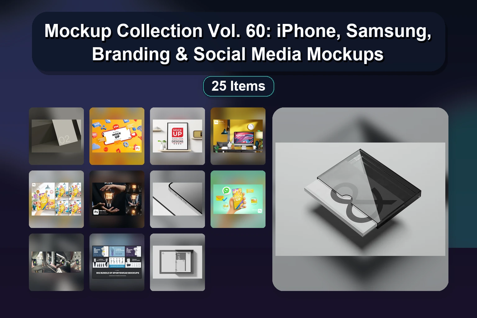 Mockup Collection Vol. 60: iPhone, Samsung, Branding & Social Media Mockups Mockup Collection Vol 60 iPhone Samsung Branding Social Med collage 1ae04085 1781869392