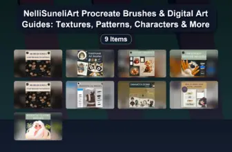 NelliSuneliArt Procreate Brushes & Digital Art Guides: Textures, Patterns, Characters & More