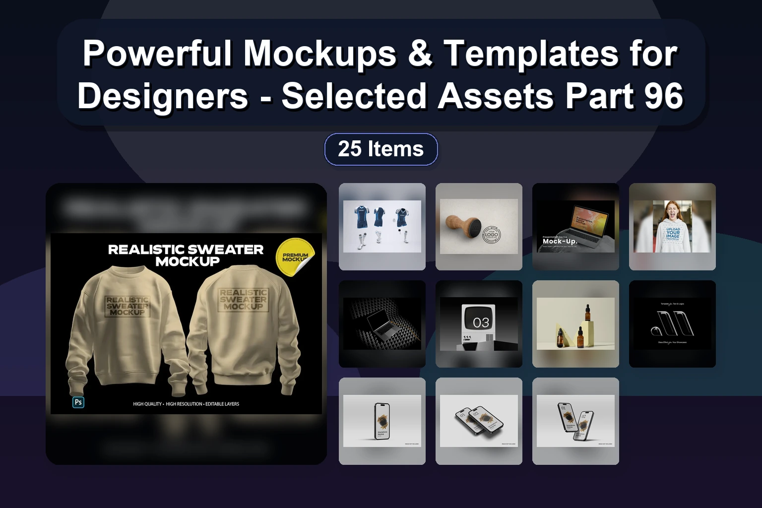 Powerful Mockups & Templates for Designers - Selected Assets Part 96 Powerful Mockups Templates for Designers Selected Assets collage 8dd4949f 1781869606