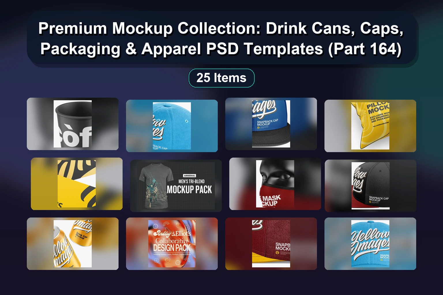 Ultimate Mockup Template Bundle for Branding, Packaging, Music & Product Design (PSD)