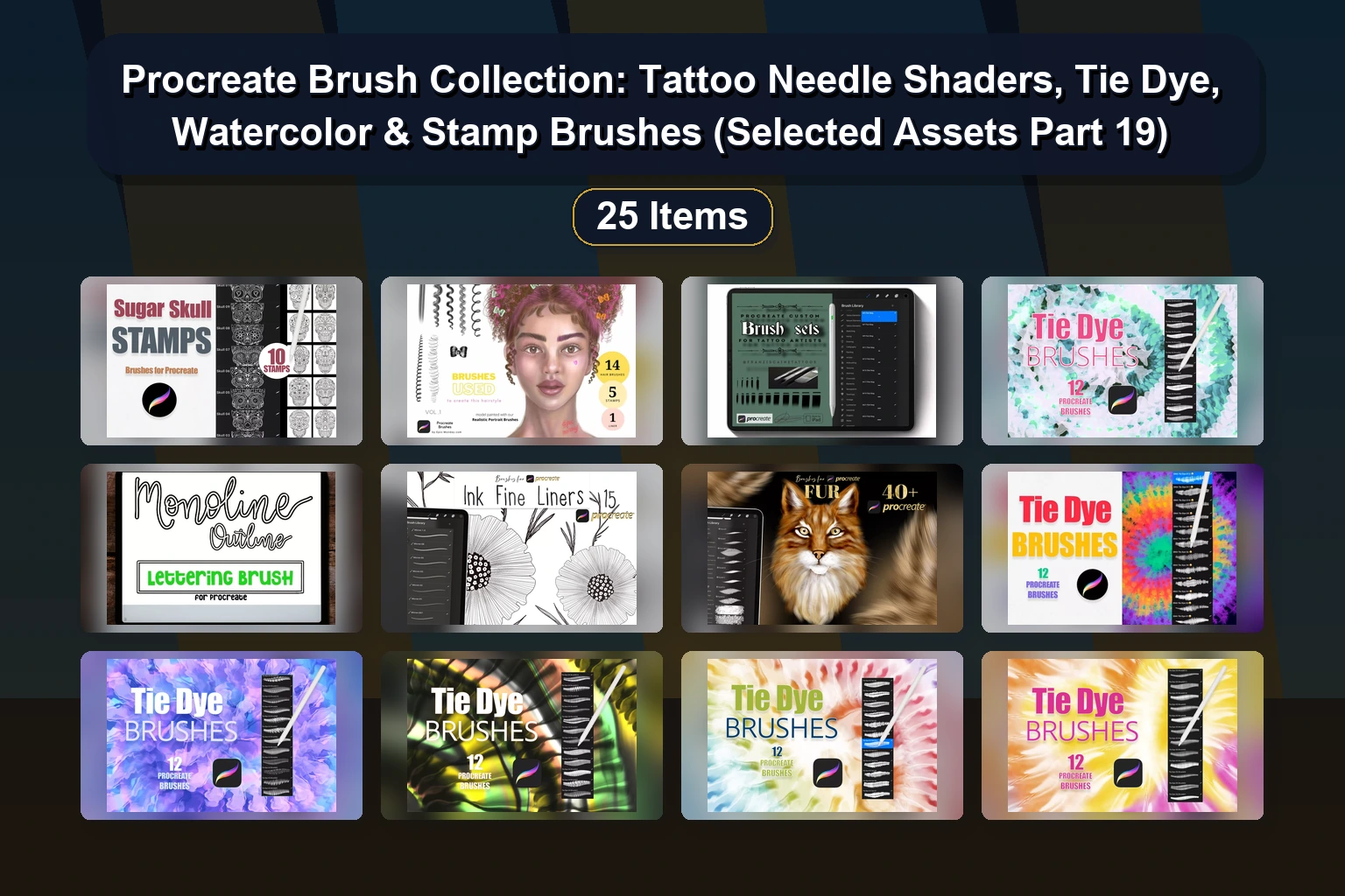 15 Premium Procreate Brush Sets: Floral Stamps, Mandalas, Hair, Eyes & Pixel Art for Digital Artists