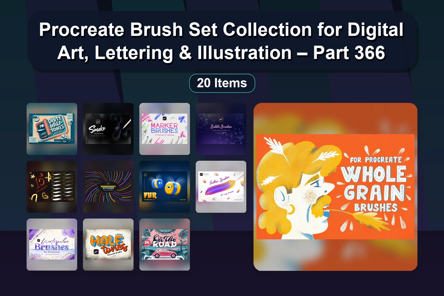 20 Procreate Brush Sets & Stamps for Artists | Seasonal, Floral & Art-Inspired Brushes
