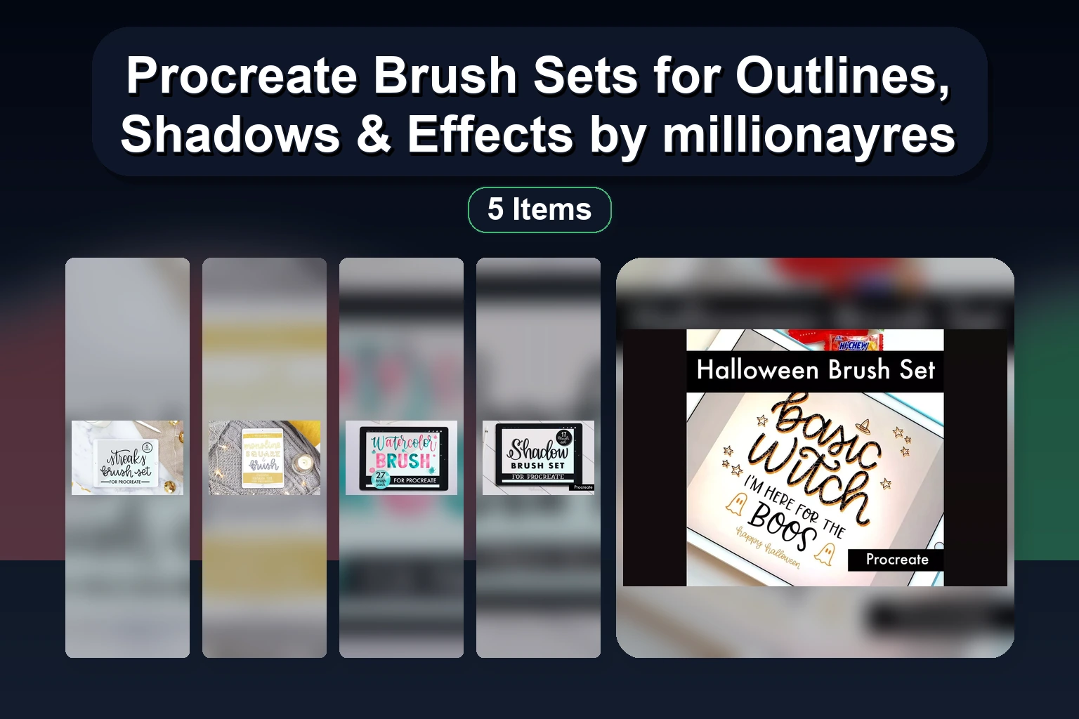 Enchanting Procreate Stamp Sets: Christmas, Boho, Zodiac, & Fantasy Brushes by millie-her-majesty