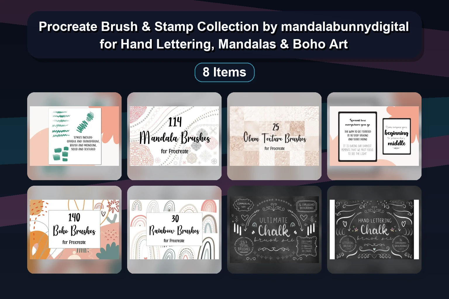 Unique Pastel & Bright Procreate Color Palettes & Brushes by magnolia-blooms