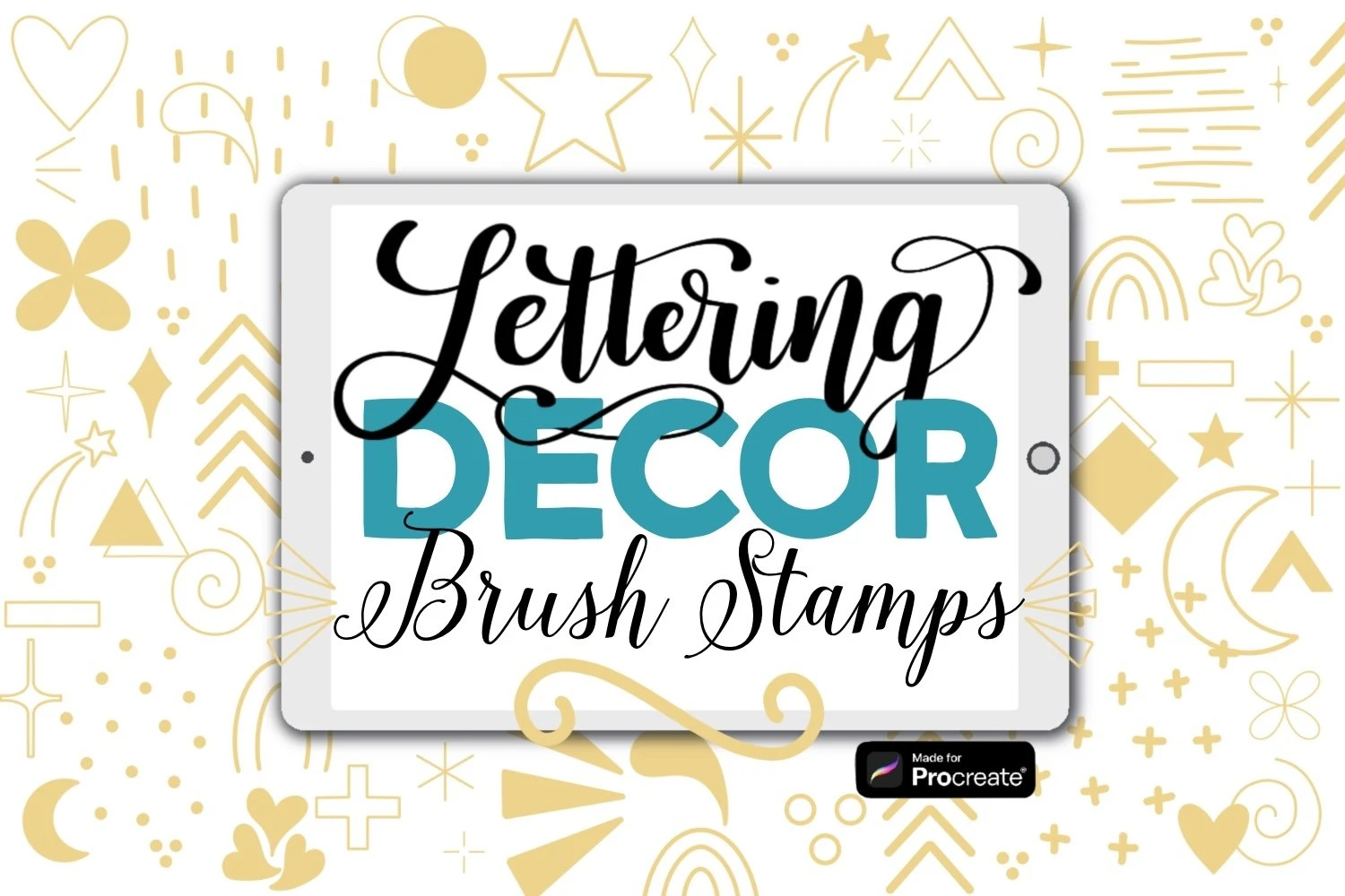 Procreate Brush Stamps | Abstract Shape Stamps for Lettering 7 Procreate Brush Stamps | Abstract Shape Stamps for Lettering - Image 7