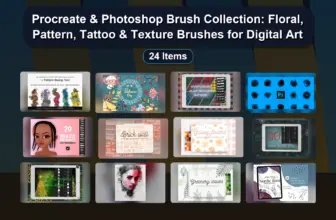 Procreate & Photoshop Brush Collection: Floral, Pattern, Tattoo & Texture Brushes for Digital Art