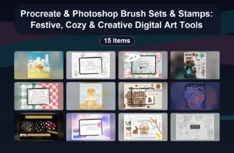 Procreate & Photoshop Brush Sets & Stamps: Festive, Cozy & Creative Digital Art Tools