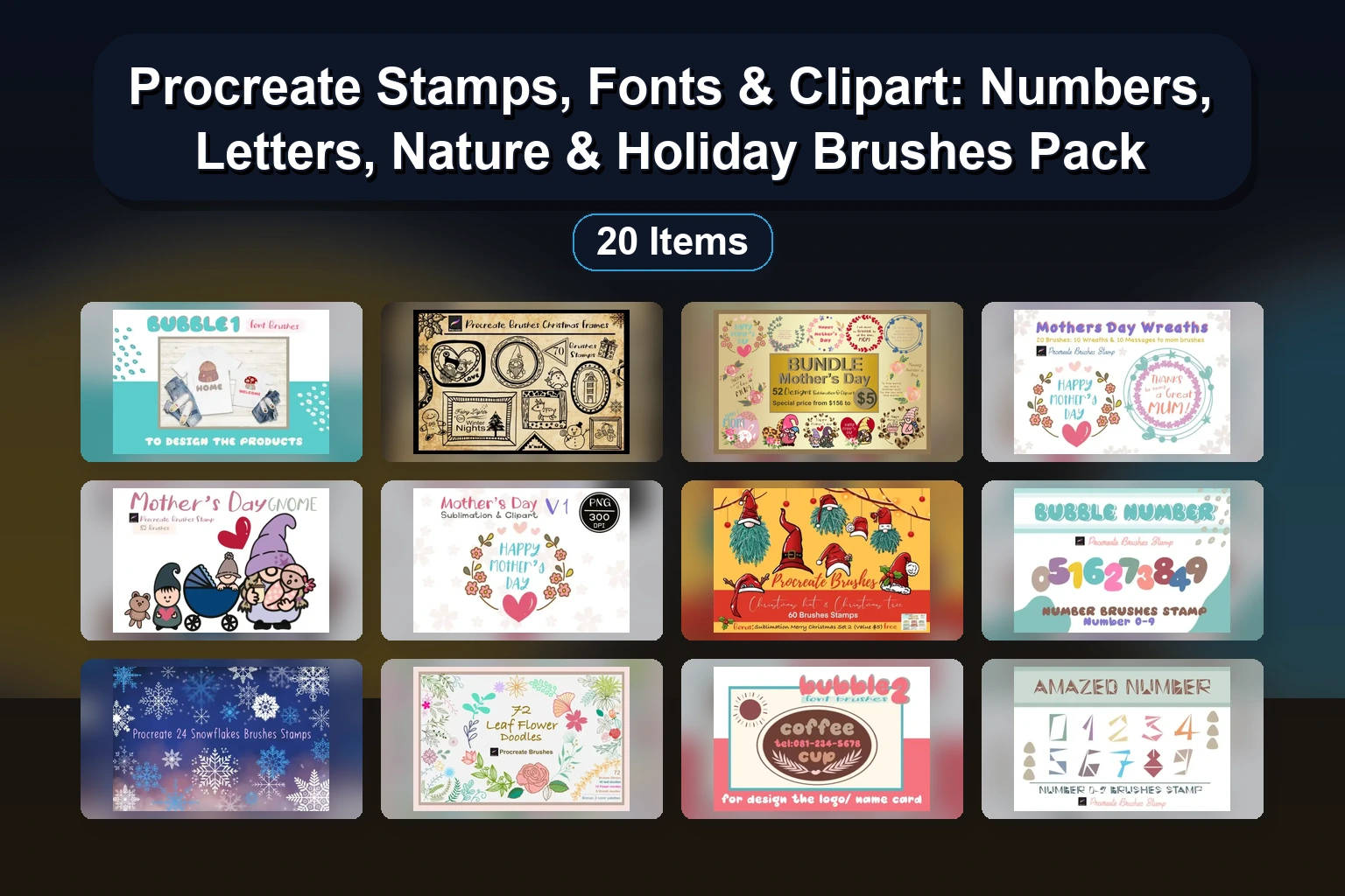 Essential Procreate Brush Collection: Easter Eggs, Textures, Watercolor & Doodle Stamps for Digital Art