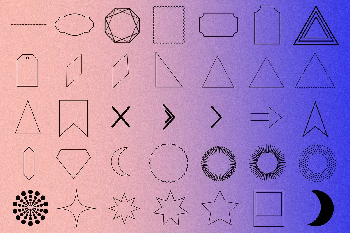 Procreate geometric Shape brushes 4 Procreate geometric Shape brushes - Image 4