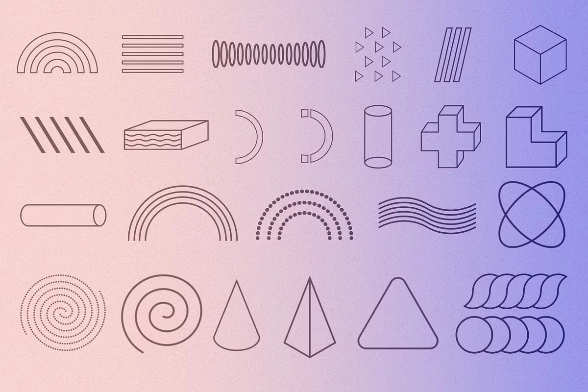 Procreate geometric Shape brushes 6 Procreate geometric Shape brushes - Image 6