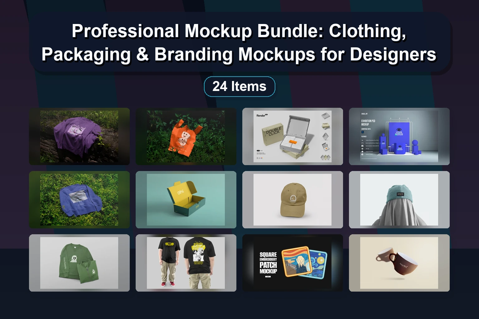 Professional Mockup Bundle: Clothing, Packaging & Branding Mockups for Designers 1 Professional Mockup Bundle: Clothing, Packaging & Branding Mockups for Designers Professional Mockup Bundle Clothing Packaging Branding Mock collage 2a117dd5 1781869143