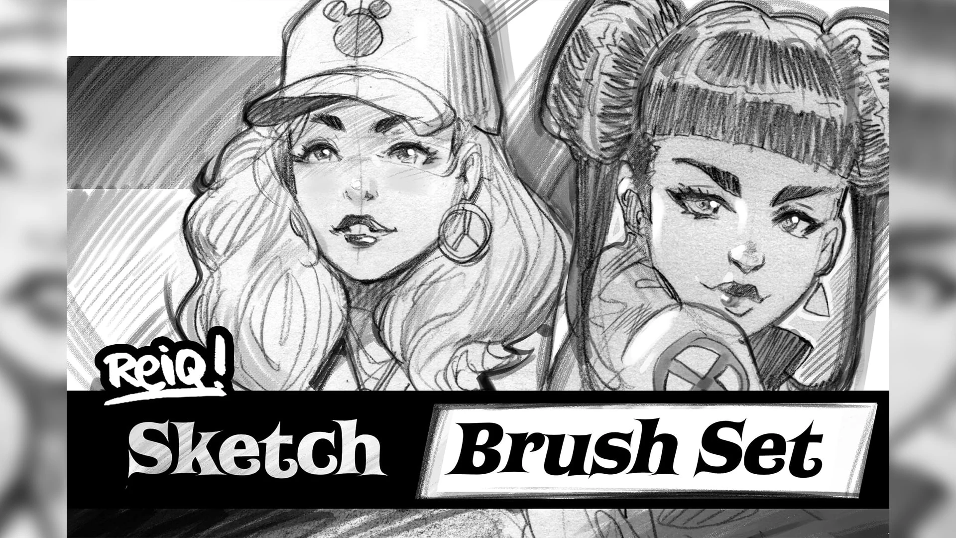 Reiq Photoshop Sketch &amp; Drawing Brush Set