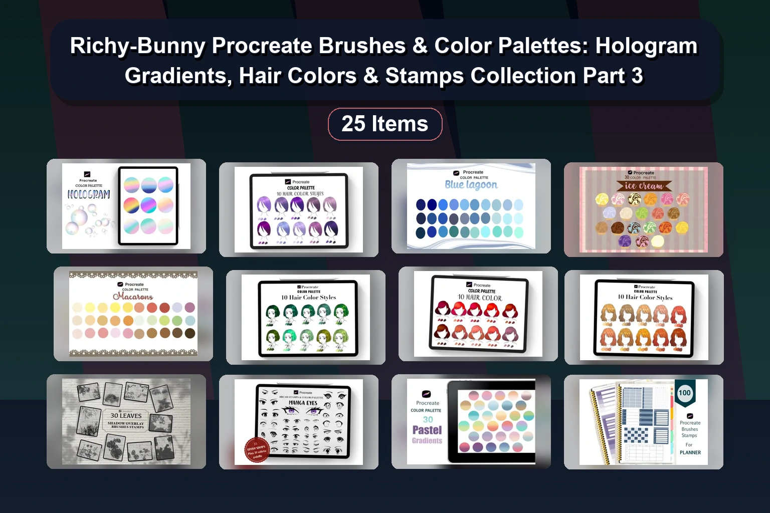 roddlopes Procreate Brush Collection Part 1: 18 Premium Texture, Sketch & Painterly Brush Sets