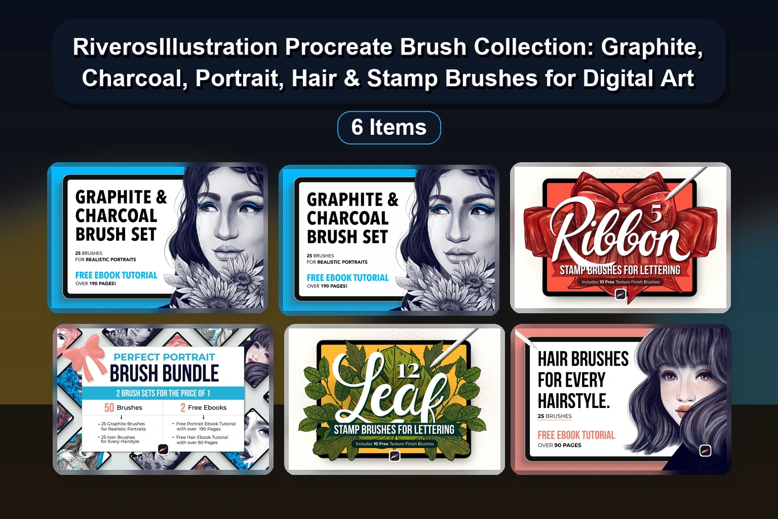 Procreate Brushes & Stamps Collection | ProcreateiBox | Digital Art Tools for Procreate