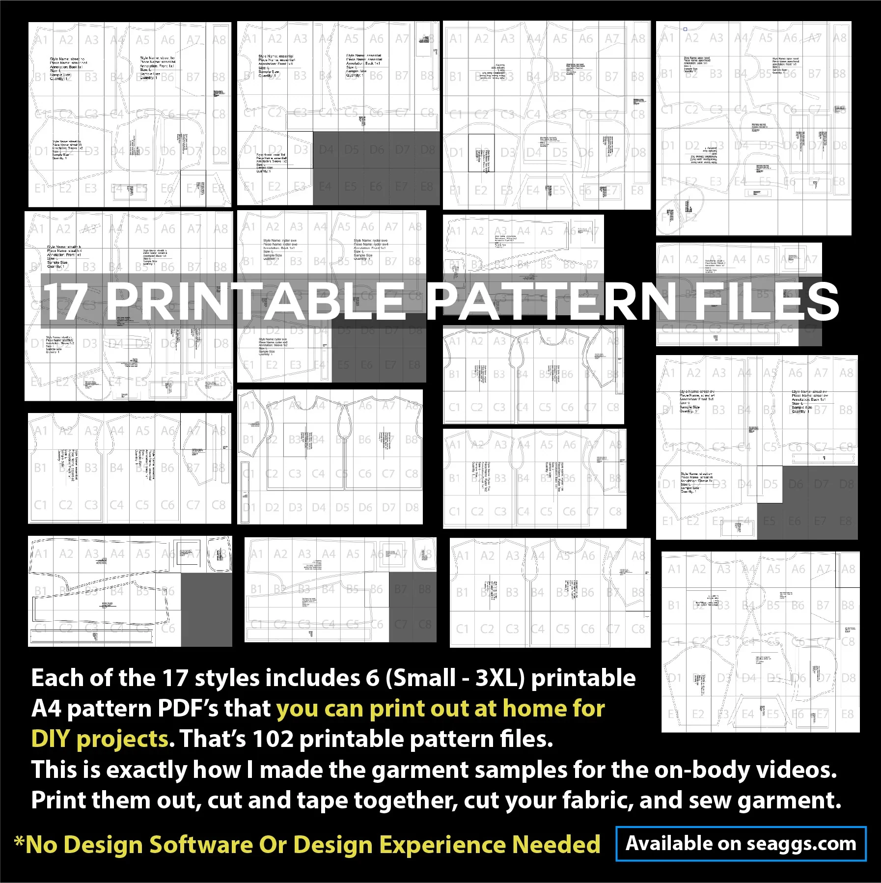SEAGGS PATTERN PACK COMPLETE BUNDLE 9 SEAGGS PATTERN PACK COMPLETE BUNDLE - Image 9