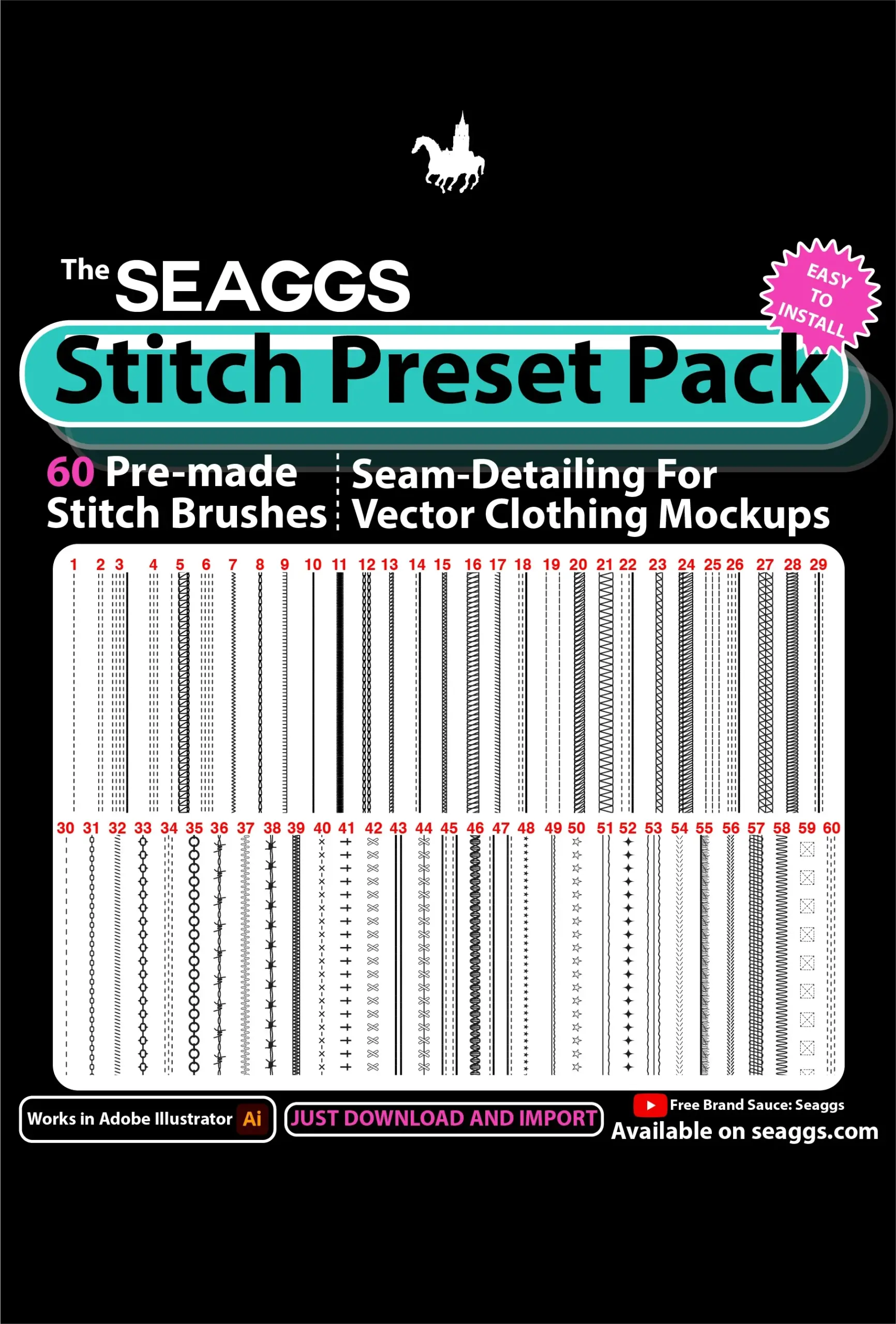 SEAGGS VECTOR STITCH PRESETS 6 SEAGGS VECTOR STITCH PRESETS - Image 6