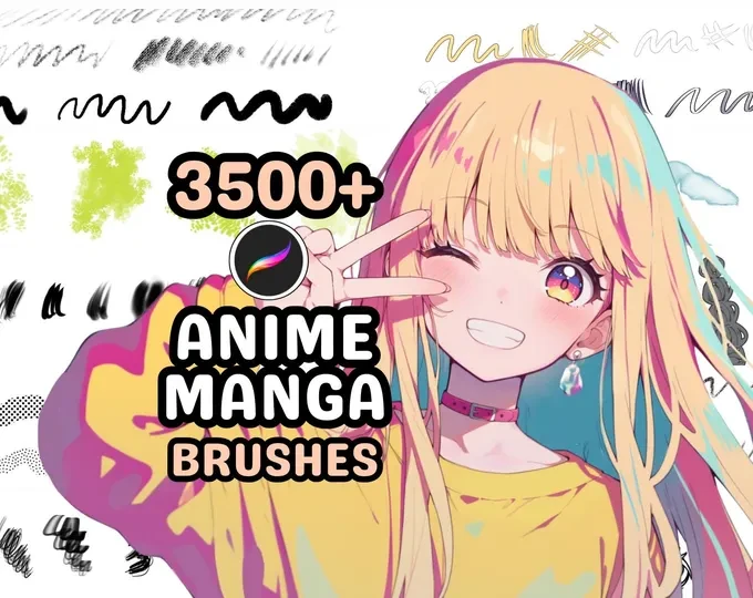 Sazor Anime & Manga for illustration and Manga! 12 brushes included 13 Sazor Anime & Manga for illustration and Manga! 12 brushes included - Image 13