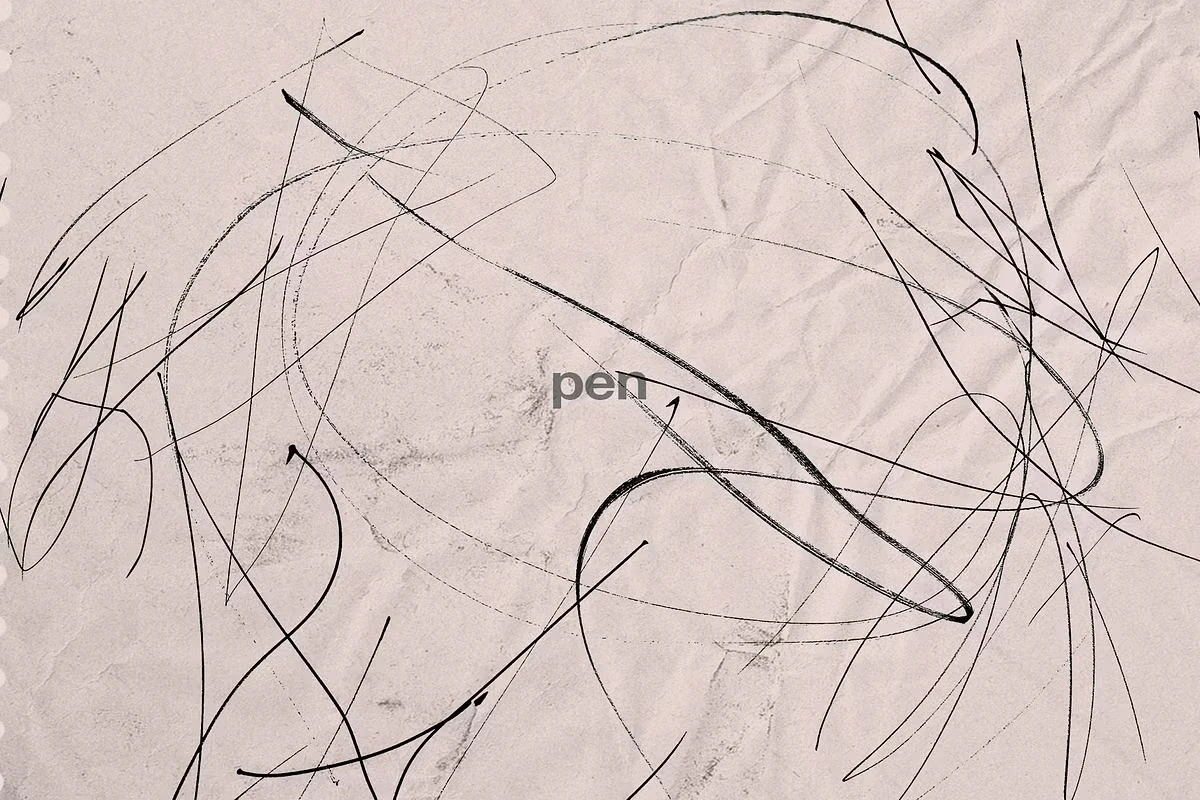 Scribbles 560+Lines, Letter Sets 11 Scribbles 560+Lines, Letter Sets - Image 11