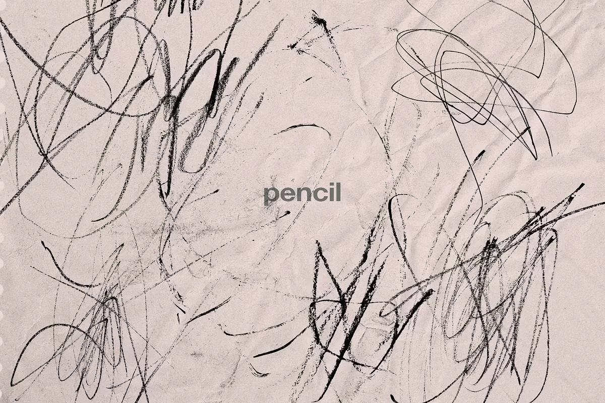 Scribbles 560+Lines, Letter Sets 12 Scribbles 560+Lines, Letter Sets - Image 12