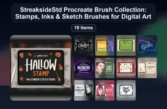 StreaksideStd Procreate Brush Collection: Stamps, Inks & Sketch Brushes for Digital Art