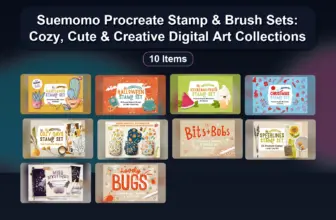 Suemomo Procreate Stamp & Brush Sets: Cozy, Cute & Creative Digital Art Collections