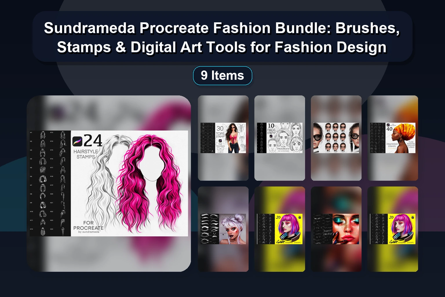 Explore studio2belas’ Procreate, Illustrator & Photoshop Brush Collection for Graffiti, Y2K & Pattern Textures