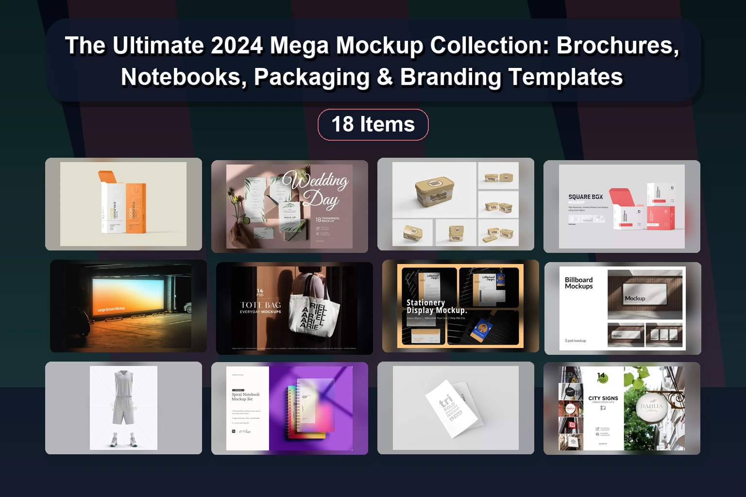 The Ultimate 2024 Mega Mockup Collection: Brochures, Notebooks, Packaging & Branding Templates 1 The Ultimate 2024 Mega Mockup Collection: Brochures, Notebooks, Packaging & Branding Templates The Ultimate 2024 Mega Mockup Collection Brochures Notebooks collage 9e33f6f4 1781869181