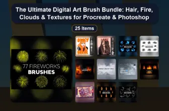 The Ultimate Digital Art Brush Bundle: Hair, Fire, Clouds & Textures for Procreate & Photoshop