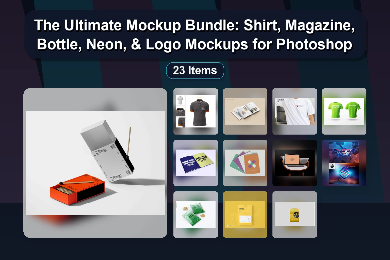 25 Premium Matte & Metallic Mockups for Packaging, Branding & Apparel (PSD)