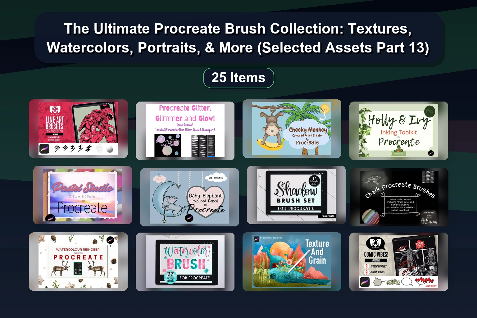 The Ultimate Procreate Brush Collection: Textures, Watercolors, Portraits, & More (Selected Assets Part 13) 1 The Ultimate Procreate Brush Collection: Textures, Watercolors, Portraits, & More (Selected Assets Part 13) The Ultimate Procreate Brush Collection Textures Watercolors collage 50db3d1b 1781848362