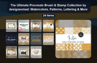 The Ultimate Procreate Brush & Stamp Collection by designavmad: Watercolors, Patterns, Lettering & More