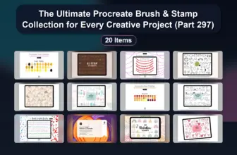 The Ultimate Procreate Brush & Stamp Collection for Every Creative Project (Part 297)