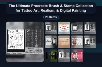 The Ultimate Procreate Brush & Stamp Collection for Tattoo Art, Realism, & Digital Painting