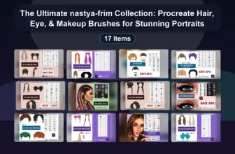 The Ultimate nastya-frim Collection: Procreate Hair, Eye, & Makeup Brushes for Stunning Portraits